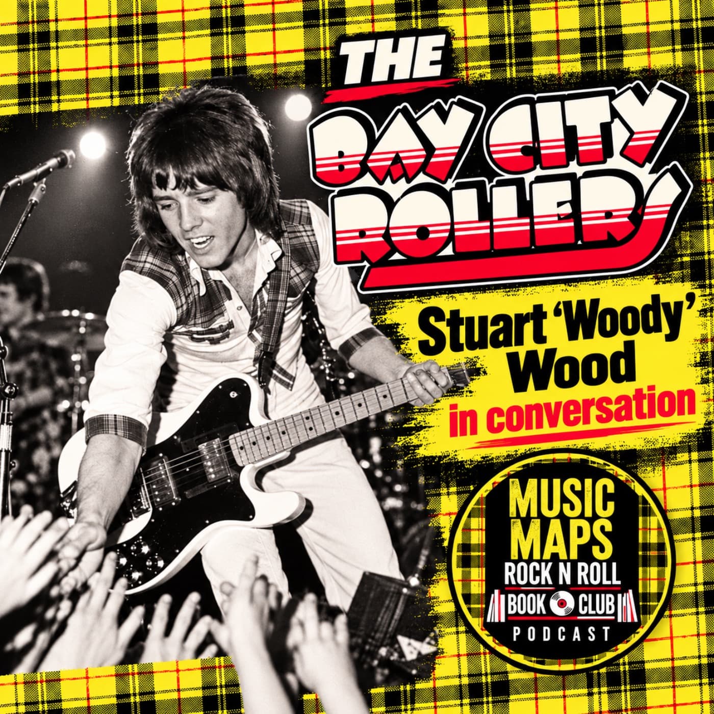 The Bay City Rollers with Stuart 'Woody' Wood