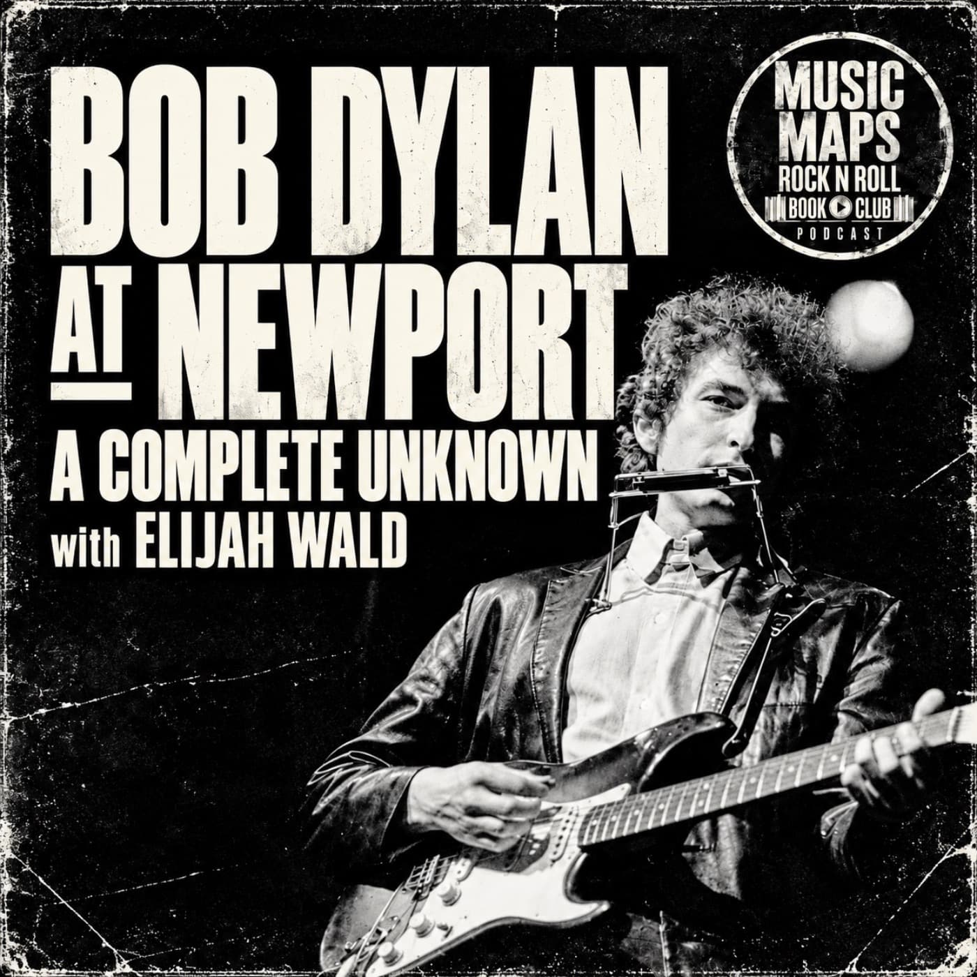 Bob Dylan at Newport with A Complete Unknown writer Elijah Wald